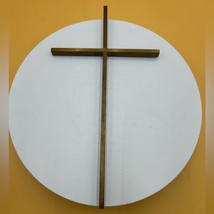 Vintage brass cross, Easter, Jesus, religious